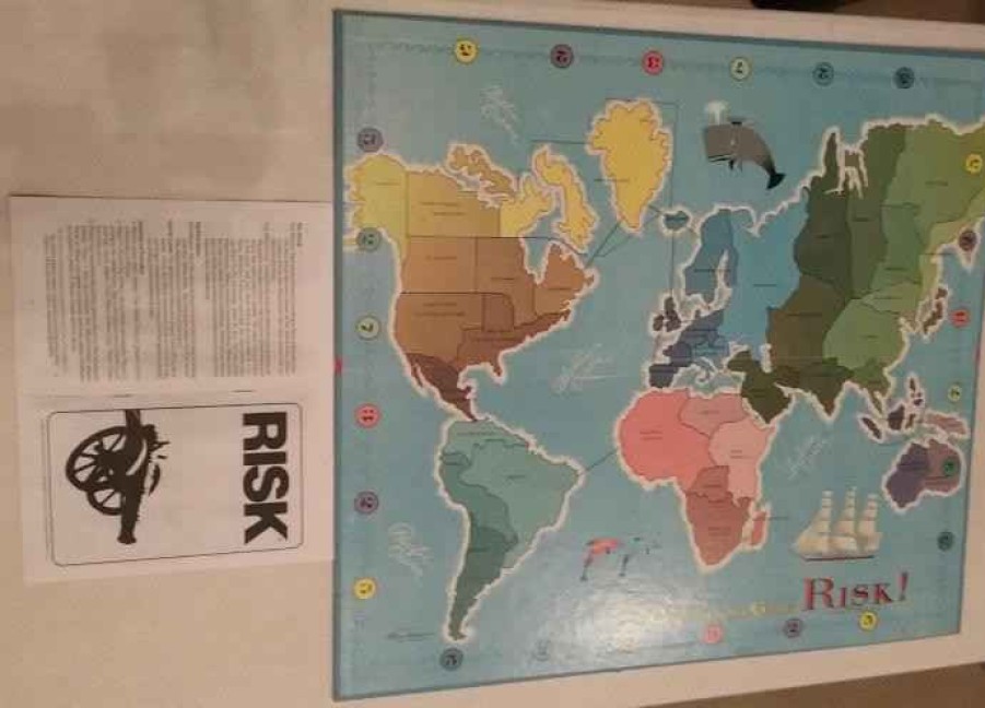 Vintage Board Games Vintage Board Games  | Risk - 1968 Edition With Wooden Armies - Parker Brothers